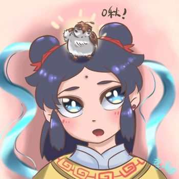 小龍女與圓嘟嘟麻雀