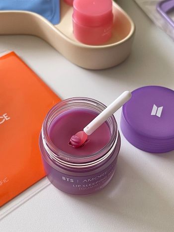 保養品開箱｜蘭芝唇膜 x BTS 限定聯名 蝦皮入手🐈