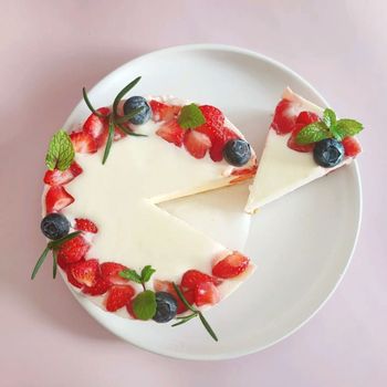 親子料理Ⓜ🍓草莓乳酪蛋糕🍓