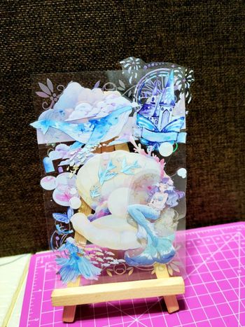 手作／紙膠帶拼貼／美人魚之夢