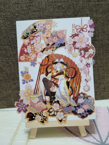 手作／紙膠帶拼貼／小魁花／日式