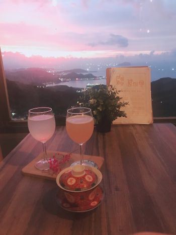 九份｜逸茶酒室·夜景下的微醺😊無敵山海景觀特色酒吧