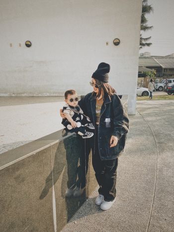 親子穿搭 ｜⚫️⚪️⚫️⚪️