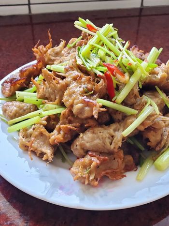 唐揚雞肉炒芹菜（素食）