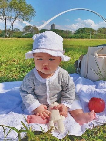 不管到哪都要tummy timeㄧ下﻿！