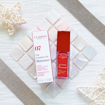 【 Clarins 克蘭詩星光植萃美唇油07烈焰