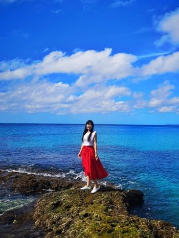屏東旅遊｜墾丁帆船石湛藍大海