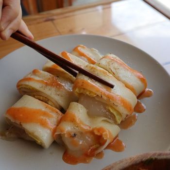 宜蘭鹹食｜超特別糕渣料理及誘人的半熟蛋🧡｜宜蘭餐廳