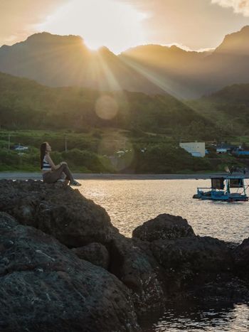 台東長濱最美漁港，一起來去欣賞夕陽餘暉吧