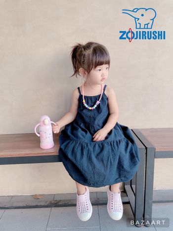象印-幼兒用吸管不銹鋼保冷瓶