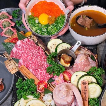 台北燒肉｜每桌都有桌邊服務｜生食級干貝、和牛