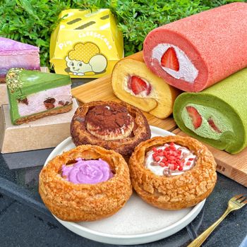 品好乳酪｜12月限定｜綿密香濃の草莓泡芙&蛋糕捲🍓✨