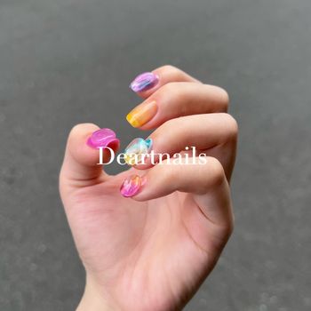 桃園｜Deartnails繽紛立體日系個性凹凸美甲💅🏻