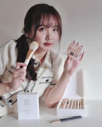 仙到爆炸🇰🇷！韓國Rulidia奶茶裸眼影盤、刷具、眉筆