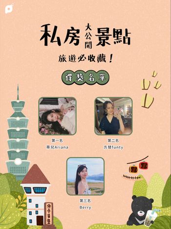 得獎公布🎉｜私房景點大公開！旅遊必收藏！