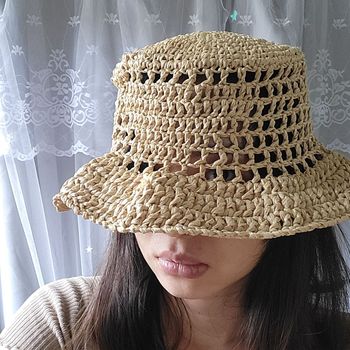 ［ 手作］編織漁夫帽