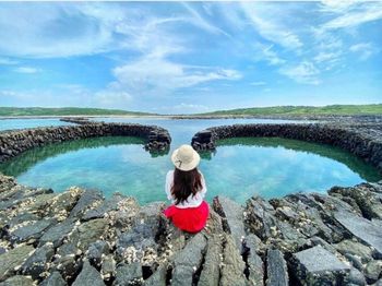 澎湖旅遊｜隱藏版石滬! 唯美單心浪漫爆表 ❤️


