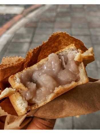 泰順街老夫妻的車輪餅 ｜料多實在芋頭控快來