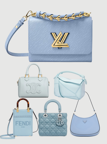 2023療癒系『寶寶藍精品包Top8』LV、Prada、CELINE…夢幻超標！彷彿把天空揹著走！