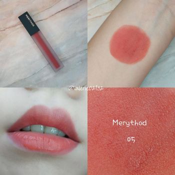Merythod 絲絨持久啞光唇釉 05 熱浪緋紅
