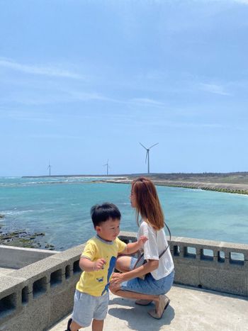 海邊吹風