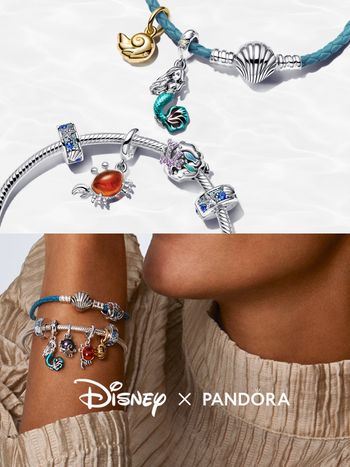 Pandora《小美人魚》系列飾品夢幻爆炸！愛麗兒吊飾、貝殼耳環…快幫手環吊飾多加成員！