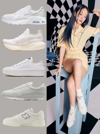 2023最新高顏值『平價小白鞋』特搜！NB550、NIKE、adidas…厚底顯腿長，鞋櫃就缺這一雙！