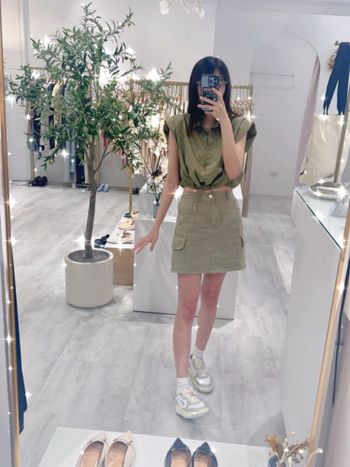 OOTD｜綠色工裝穿搭