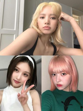 2023韓星同款短髮造型推薦：BLACKPINK Lisa耳圈染、IVE秋天流蘇剪...，剪完秒擁有直角肩！