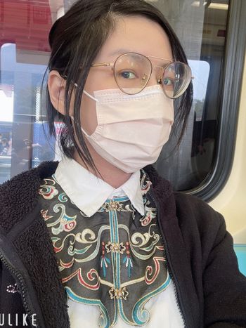 雲肩✨搭襯衫👌漢服古今混搭