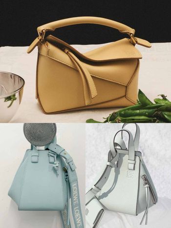 LOEWE經典入門包PUZZLE、HAMMOCK吊床包『薄荷藍、奶油黃…』新色價格整理！