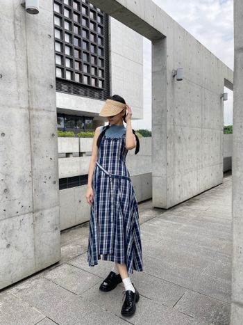 格子控穿搭