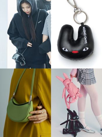 韓國人氣包包品牌SAMO ONDOH兔兔包爆擊萌！Jennie同款兔兔鑰匙圈NT.三百多收！