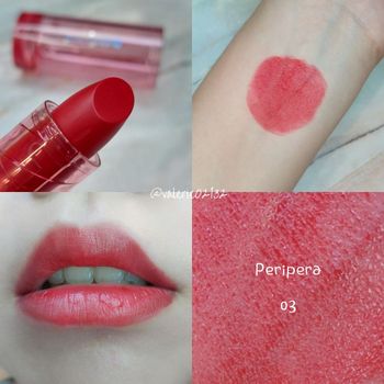 Peripera 墨水潤色精華唇膏 03 Living Red