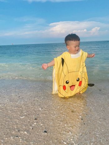 連帽浴巾