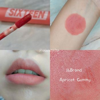 16Brand 甜蜜之吻繽紛唇釉 #Apricot Gummy