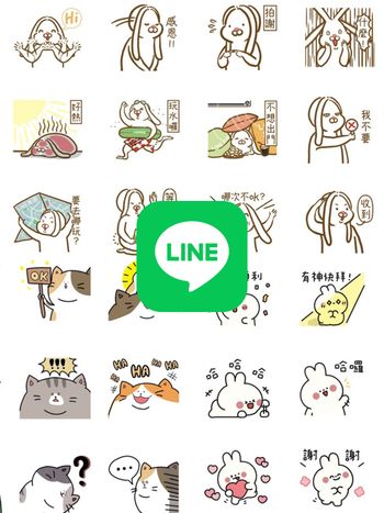最新8款LINE免費貼圖下載點懶人包～快分享到群組！想放假兔兔16張貼圖太實用！