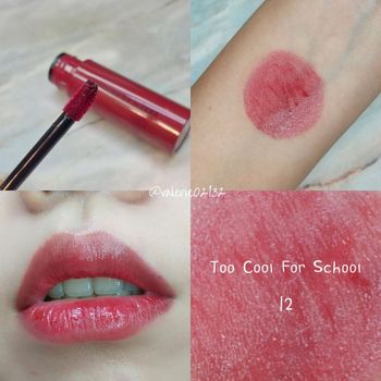 Too Cool For School 格子玩美唇釉 12 冷豔紅