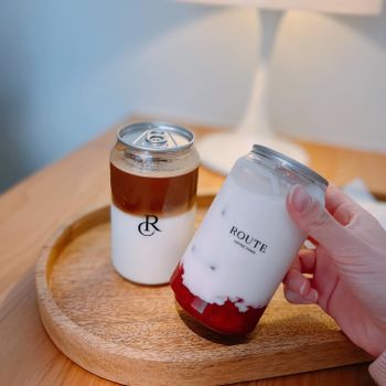 新竹▴竹北│易拉罐式漸層飲品│竹北灰色質感咖啡店│ROUTE COFFEE STAND