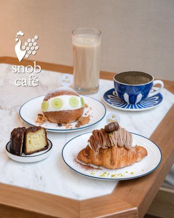 Snob Cafe 信義區咖啡廳 市政府站可頌專賣店