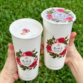 先喝道新品上市｜鹹甜玫瑰奶蓋茶飲🌹 8/26前購買第二杯半價