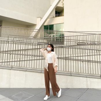  台南美術館2館半日遊--日常大地色系穿搭