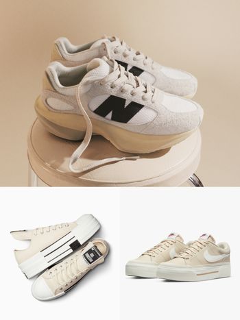 2023下半必買奶茶色球鞋Top7推薦：IU款NB550、adidas、NIKE厚底增高穿出大長腿！