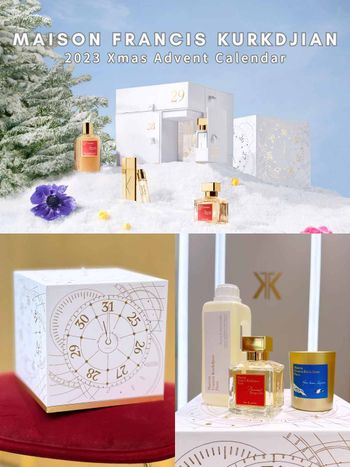 2023法國小眾香氛品牌MFK首款「全正貨」聖誕跨年倒數月曆，經典人氣香水540、724通通有！限量香氛蠟燭也不可錯過～