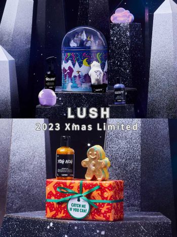 2023聖誕禮盒推薦！LUSH 25款節慶限定泡澡、身體沐浴露、洗髮精組合，超可愛聖誕汽泡彈、雪天使香氣必收編！