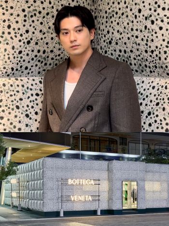 真人版索隆快閃來台！「新田真劍佑」降臨Bottega Veneta信義快閃店，V領西裝大秀精壯身材！