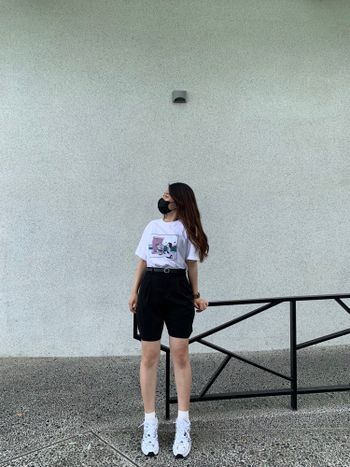 157ootd｜Uniqlo短tee穿搭🐈‍⬛