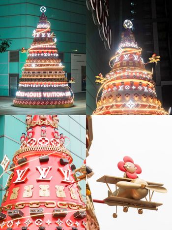 台灣首座LV聖誕樹空降台北復興SOGO！巨型10公尺包夢幻包包聖誕樹絕對要朝聖！