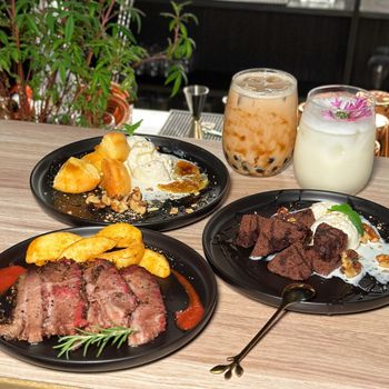女孩們必收！健康好喝水果調酒🍹還有美味牛胸肉&磅蛋糕可以吃！