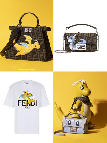 寶可夢粉絲快衝！FENDI x 藤原浩「龍年特別版」快龍、迷你龍經典法棍包超Q！